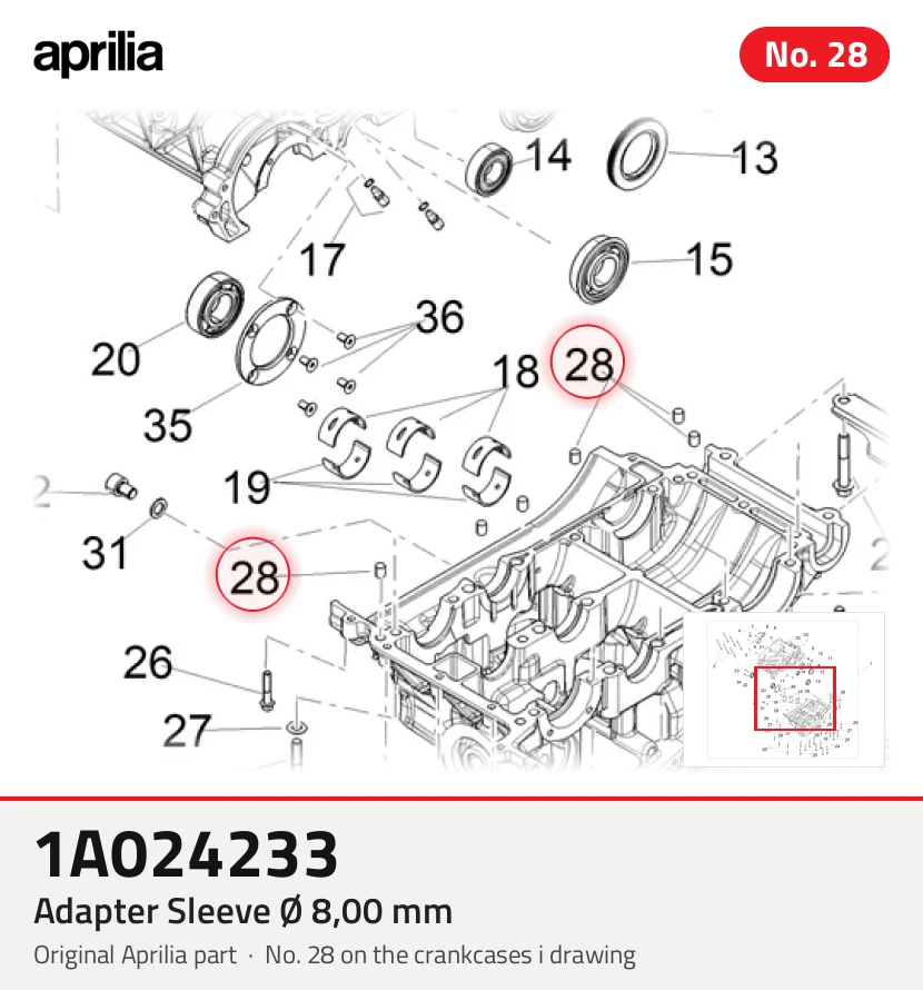 Douille adapteur Ø 8,00 mm