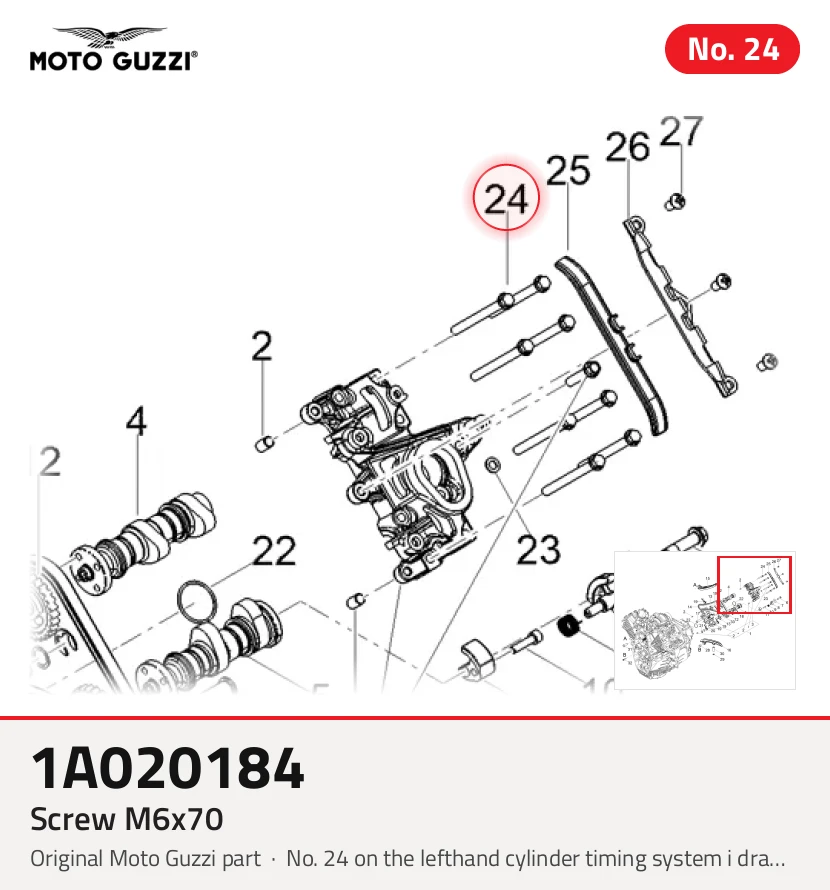 Bout M6x70
