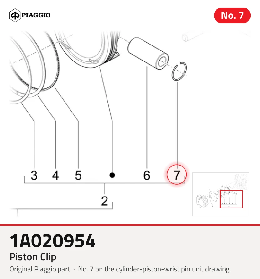 Circlips de piston