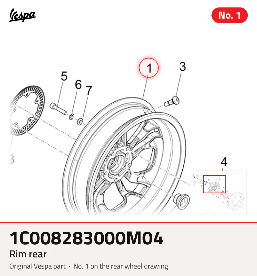 Velg achterzijde