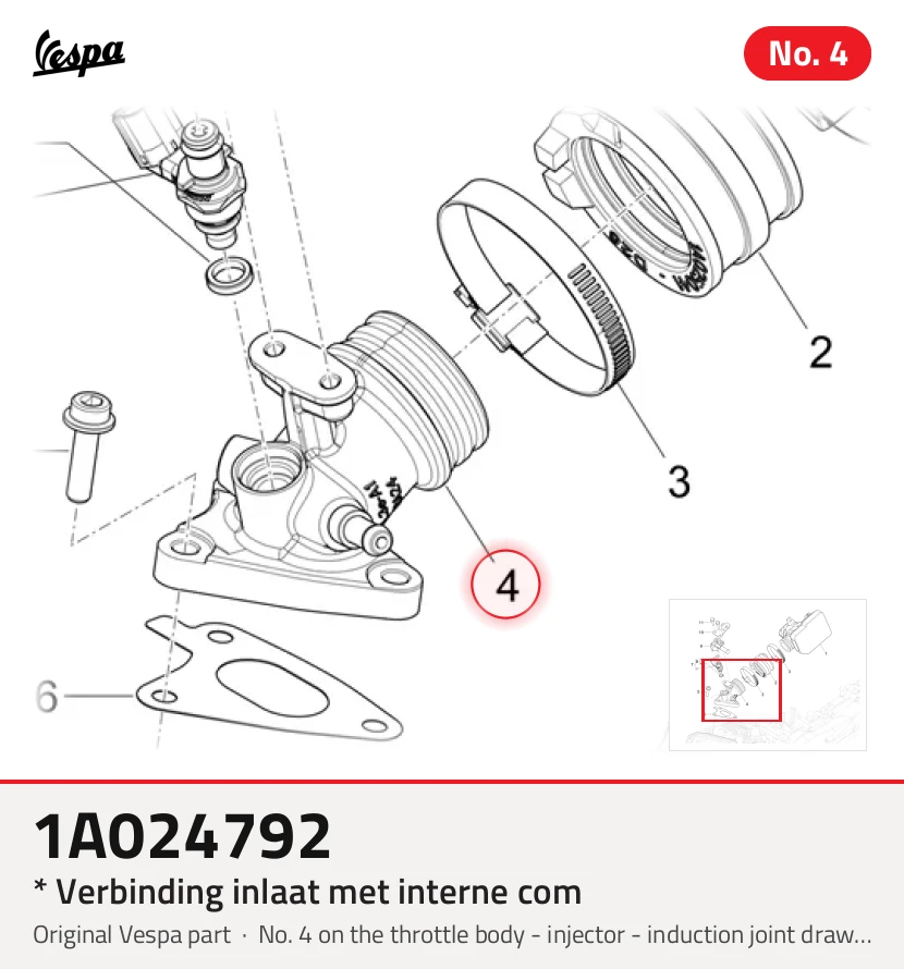 * Verbinding inlaat met interne com