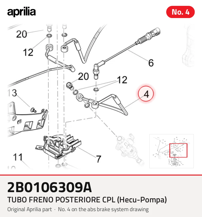 Przewód hamulcowy tył kpl (hecu-pompa)