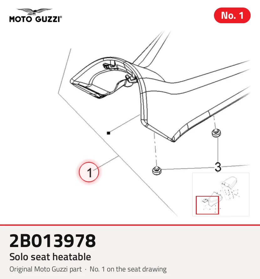 Solo seat heatable