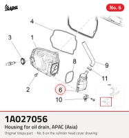 Alojamento para drenagem de óleo, APAC (Ásia)