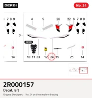 Decalque, à esquerda