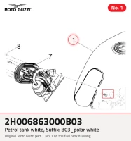 Benzintank weiß, Zusatz: B03_polar white