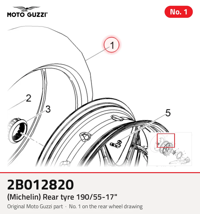 (Michelin) Heckreifen 190/55-17 "
