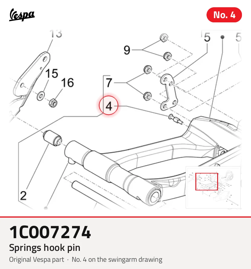 SPRINGS HOOK PIN