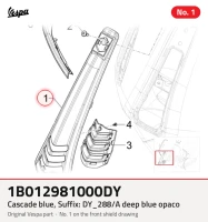Cascade blue, Suffix: DY_288/A deep blue opaco
