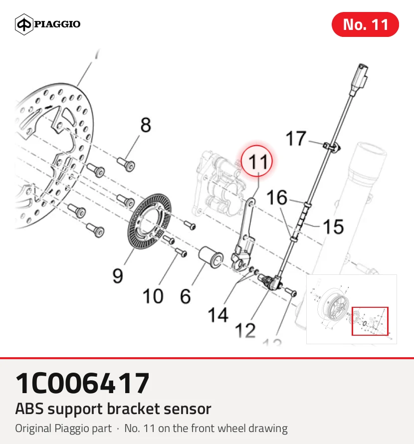 Sensor de soporte abs