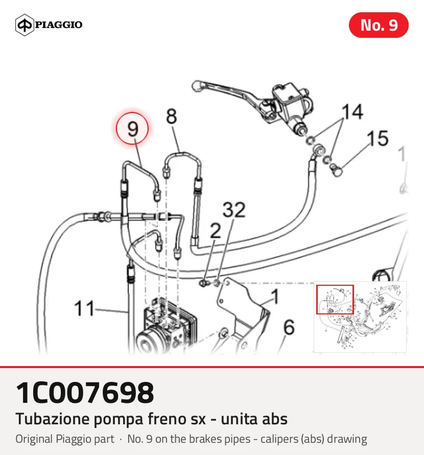 Sx rempompslang - unit ABS
