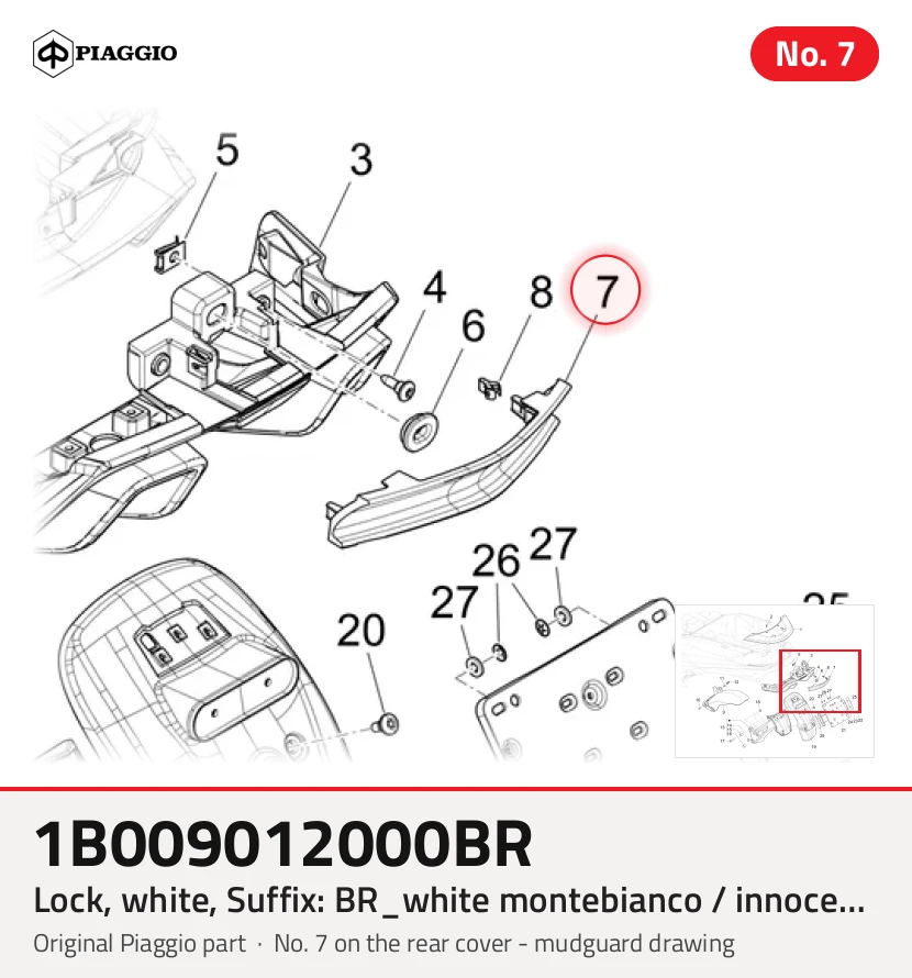 Lock, White, Suffix: Br_white Montebianco / Innocenza / 544