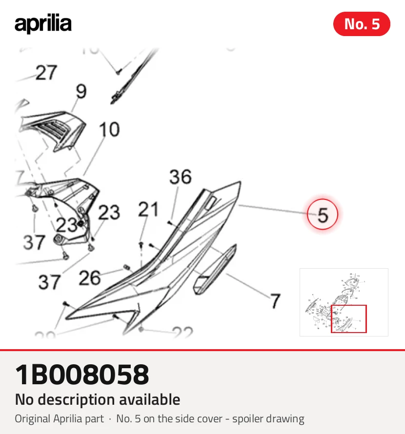Pannello laterale sx superiore