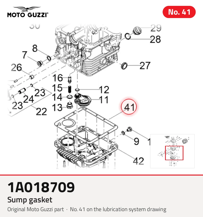 Sump gasket