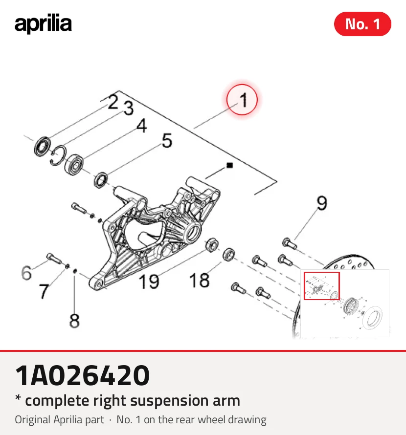 * COMPLETE RIGHT SUSPENSION ARM