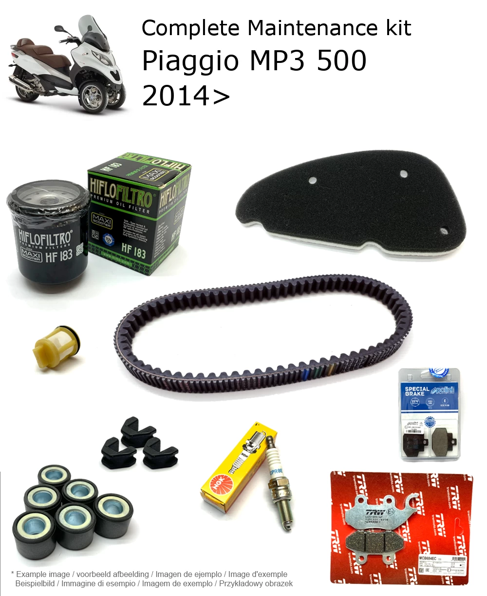 Wartungskit mit Bremsbelägen Piaggio MP3 500 2014>