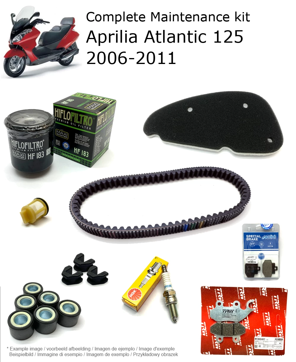 Wartungskit mit Bremsbelägen Aprilia Atlantic 125 2006-2011