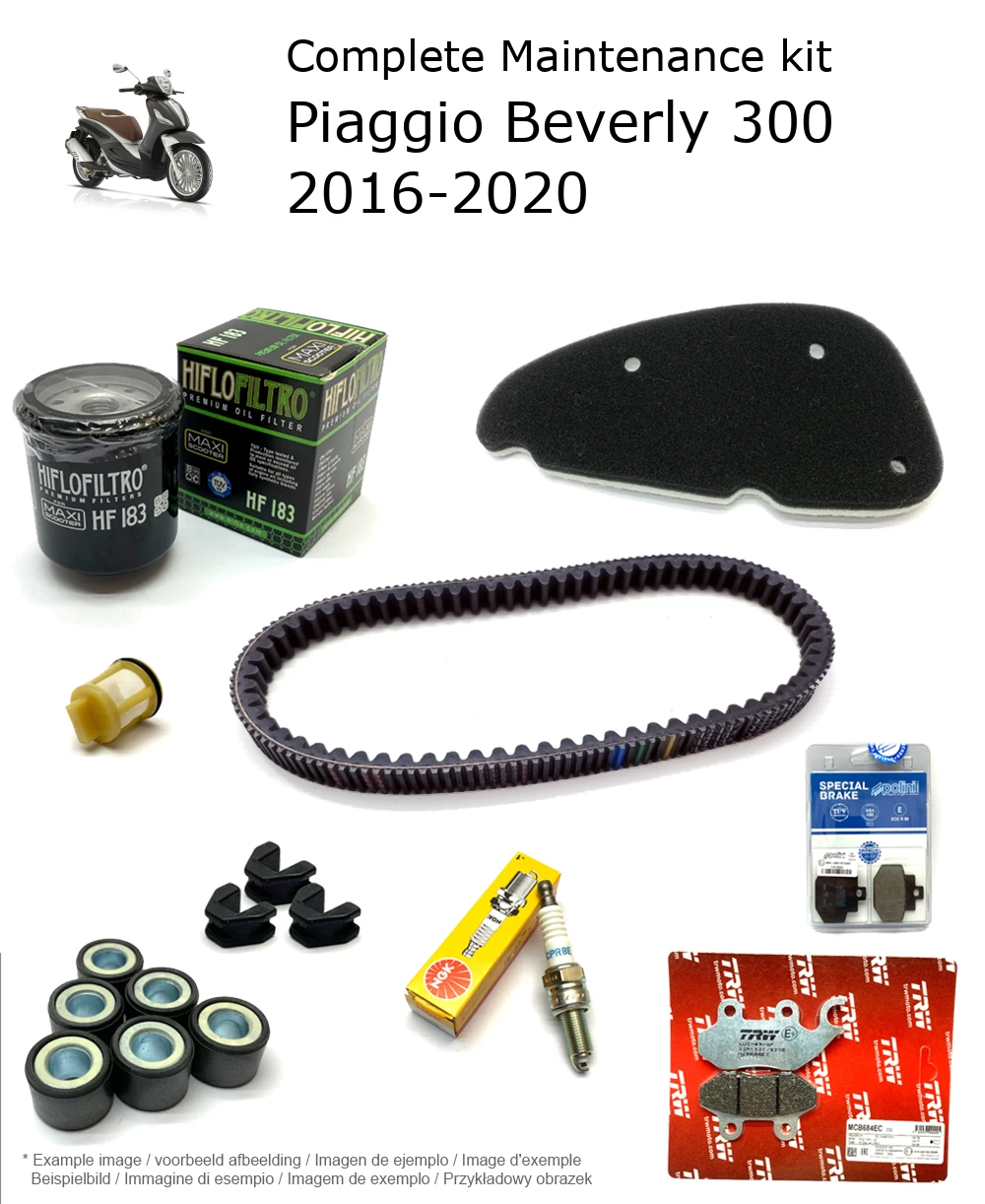 Wartungskit mit Bremsbelägen Piaggio Beverly 300 2016-2020