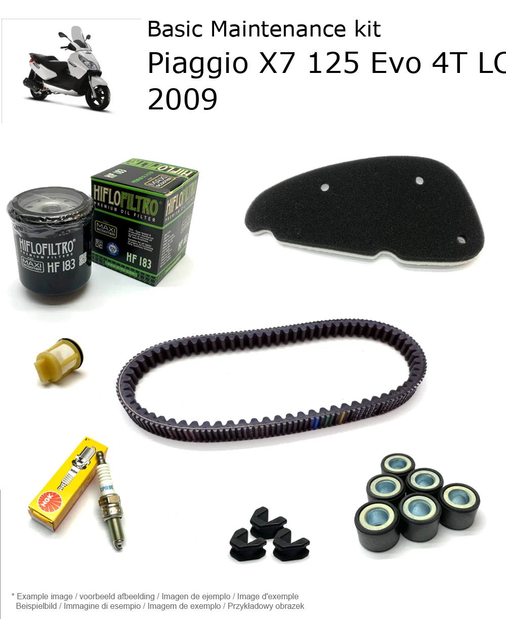 Wartungskit Piaggio X7 125 Evo 4T LC 2009