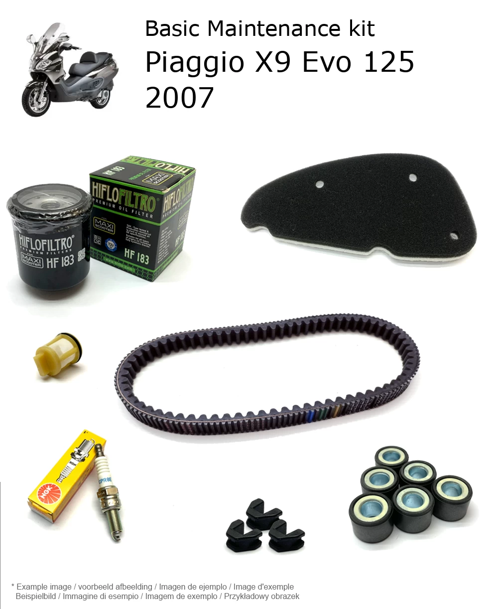 Kit d'entretien Piaggio X9 Evo 125 2007