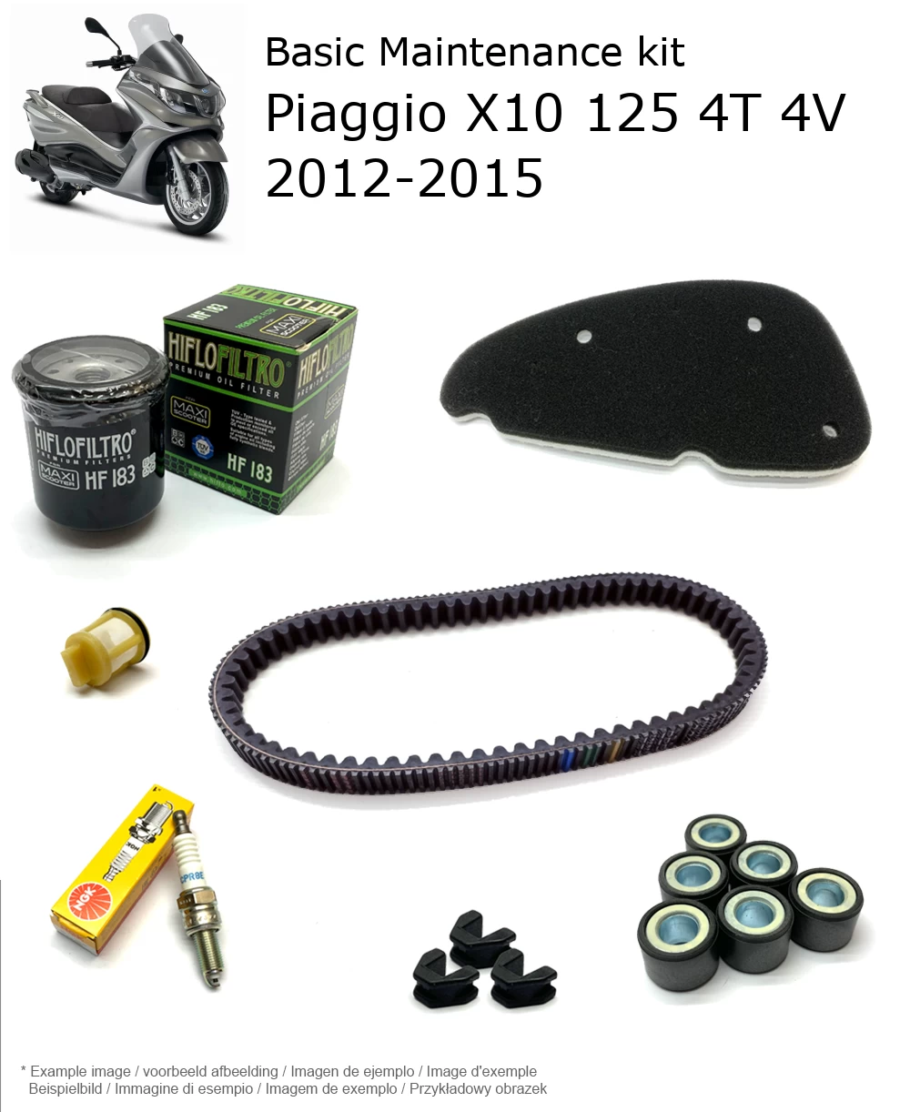 Wartungskit Piaggio X10 125 4T 4V 2012-2015