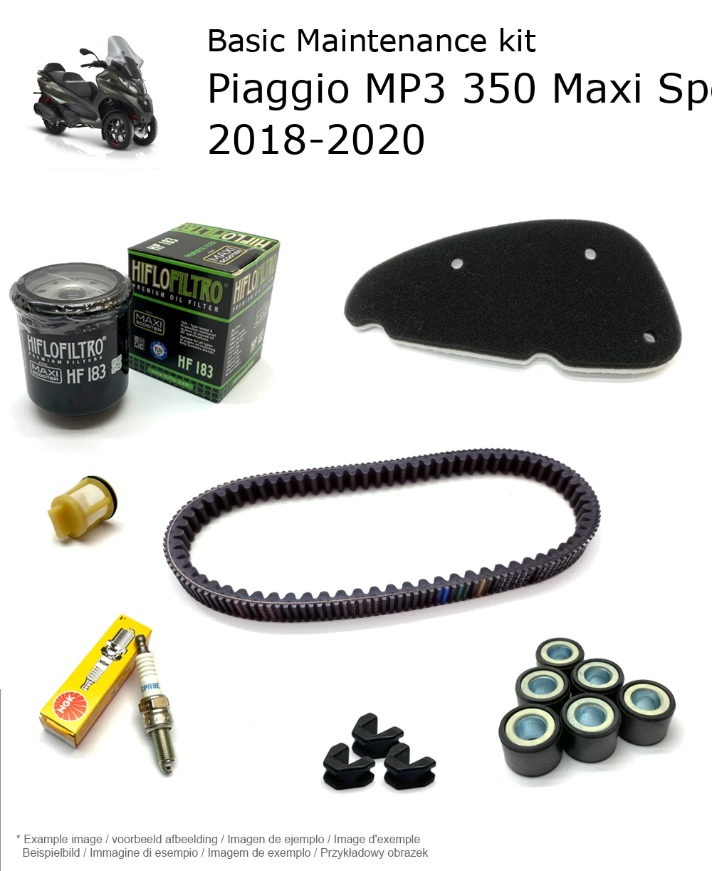 Wartungskit Piaggio MP3 350 Maxi Sport 2018-2020