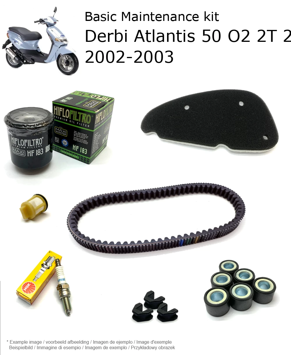 Wartungskit Derbi Atlantis 50 O2 2T 25 km/h 2002-2003