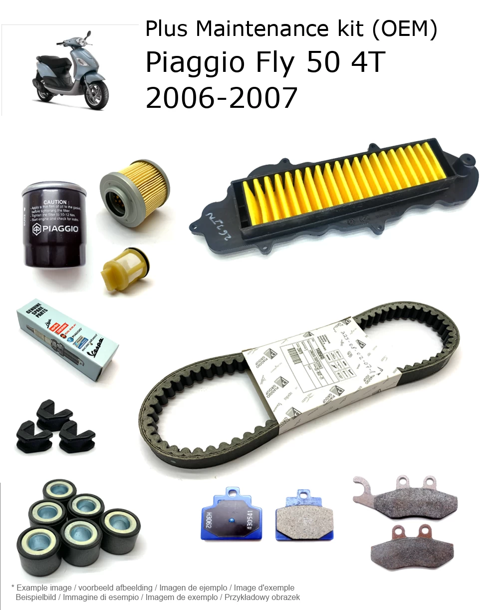 Wartungskit (OEM) mit Bremsbelägen Piaggio Fly 50 4T 2006-2007