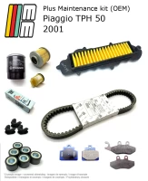 Wartungskit (OEM) mit Bremsbelägen Piaggio TPH 50 2001