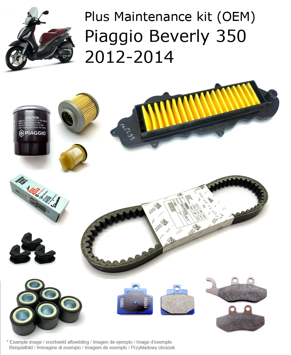 Wartungskit (OEM) mit Bremsbelägen Piaggio Beverly 350 2012-2014
