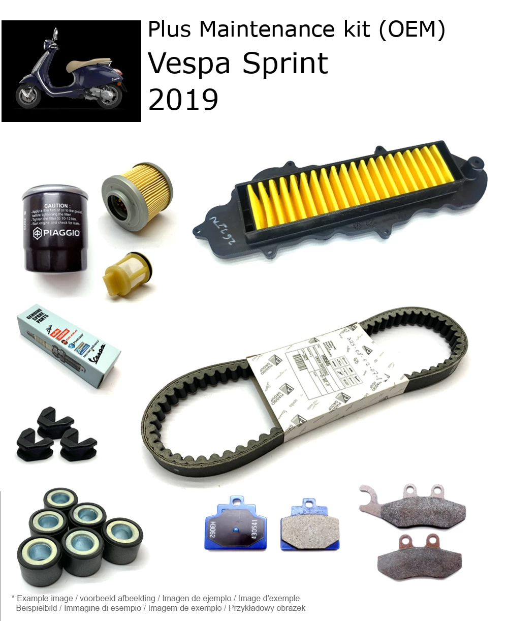 Wartungskit (OEM) mit Bremsbelägen Vespa Sprint 2019
