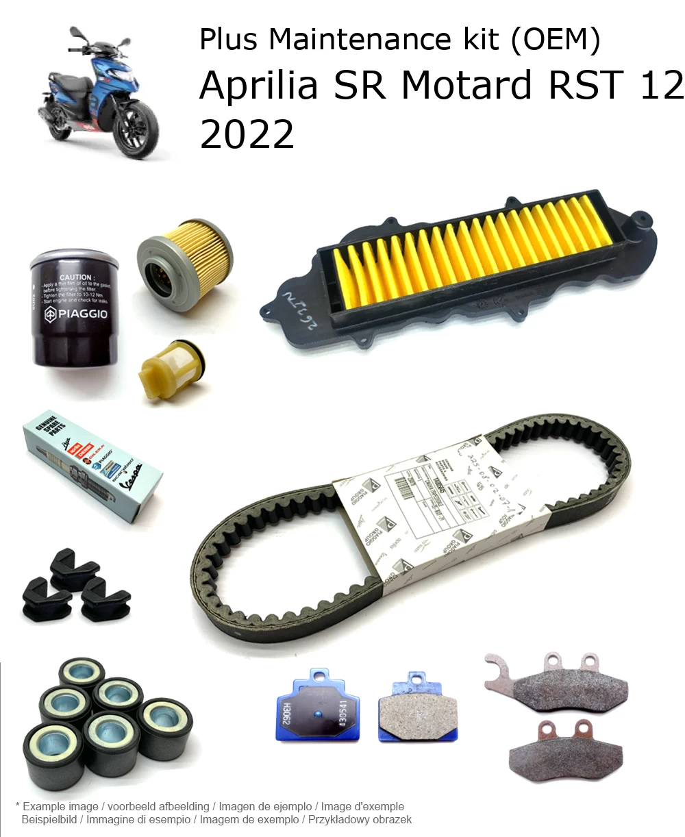 Wartungskit (OEM) mit Bremsbelägen Aprilia SR Motard RST 125 2022