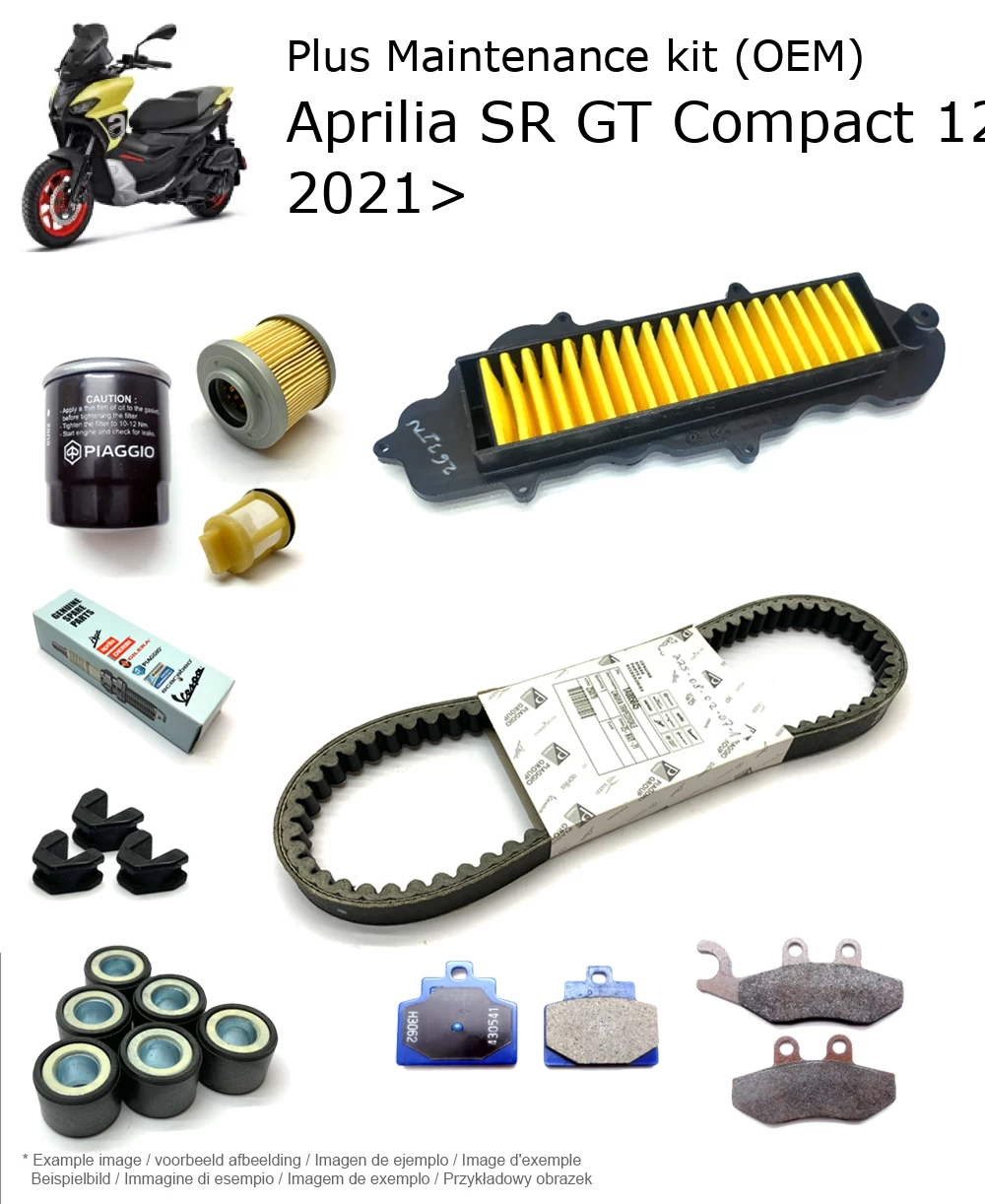 Wartungskit (OEM) mit Bremsbelägen Aprilia SR GT Compact 125 2021>