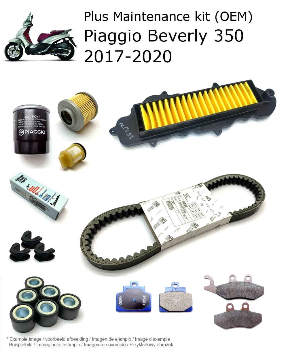 Wartungskit (OEM) mit Bremsbelägen Piaggio Beverly 350 2017-2020