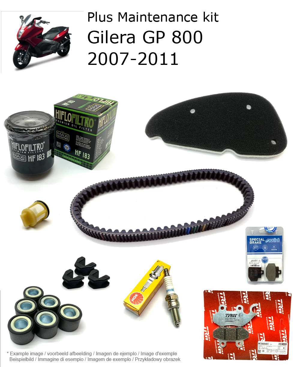 Wartungskit mit Bremsbelägen Gilera GP 800 2007-2011