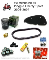 Kit di manutenzione con pastiglie freno Piaggio Liberty Sport 2006-2007