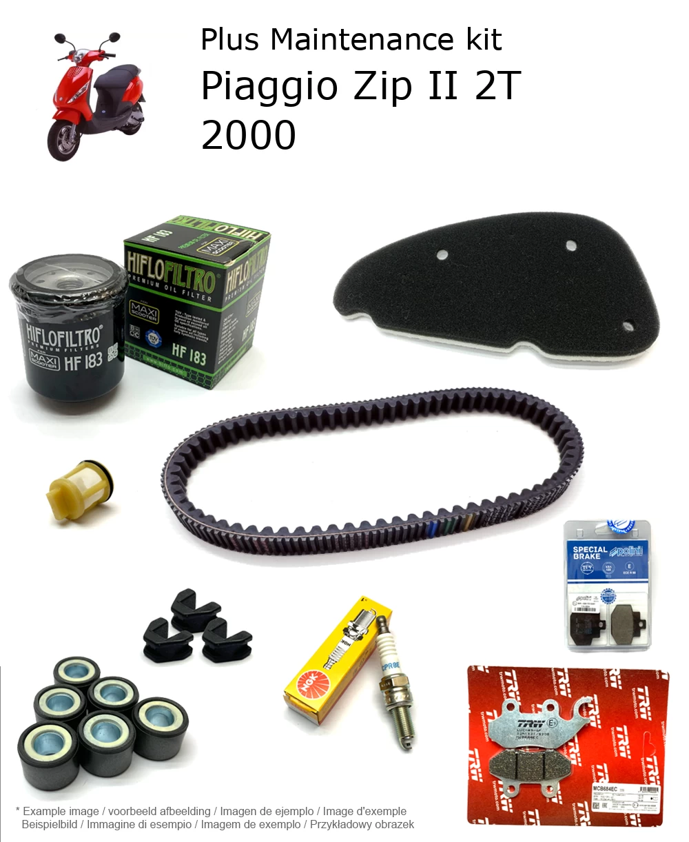 Wartungskit mit Bremsbelägen Piaggio Zip II 2T 2000