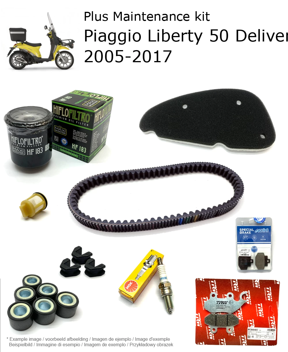 Wartungskit mit Bremsbelägen Piaggio Liberty 50 Delivery 4T 2V 2005-2017