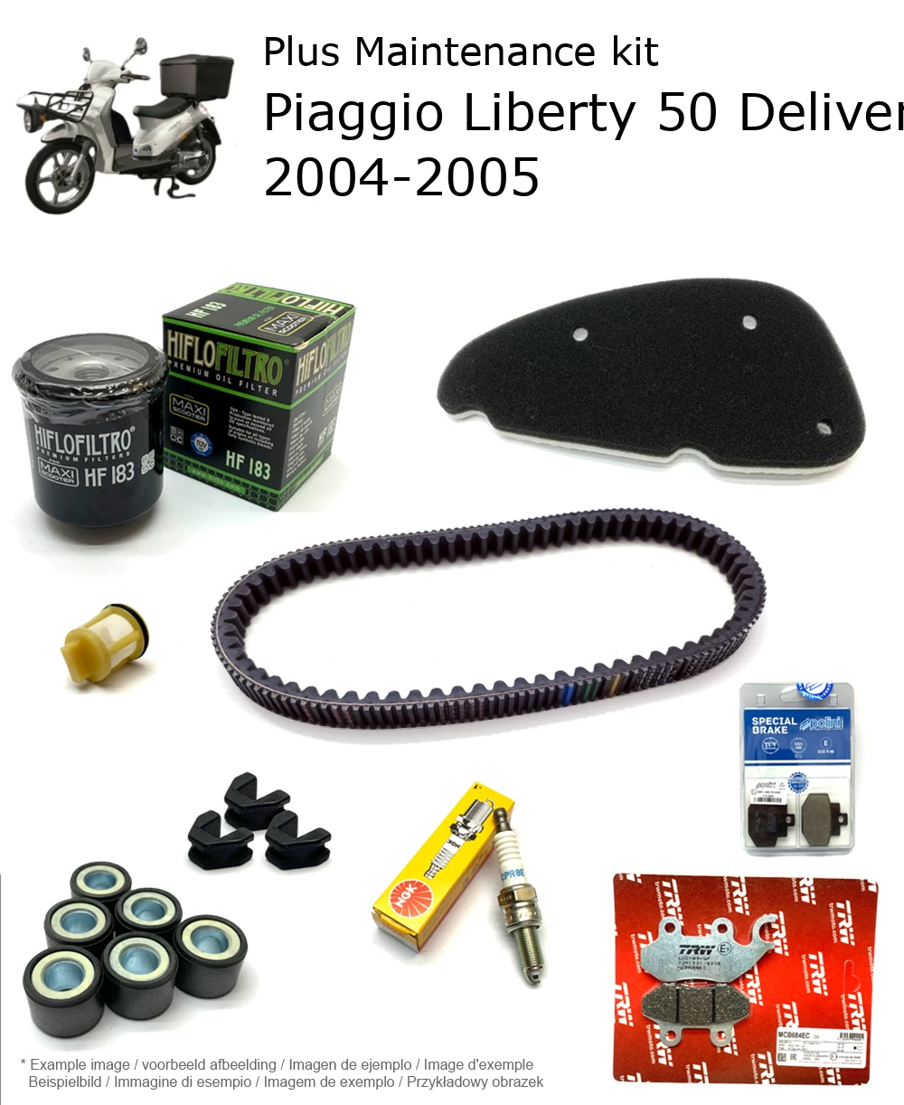 Wartungskit mit Bremsbelägen Piaggio Liberty 50 Delivery 4T 2V 2004-2005