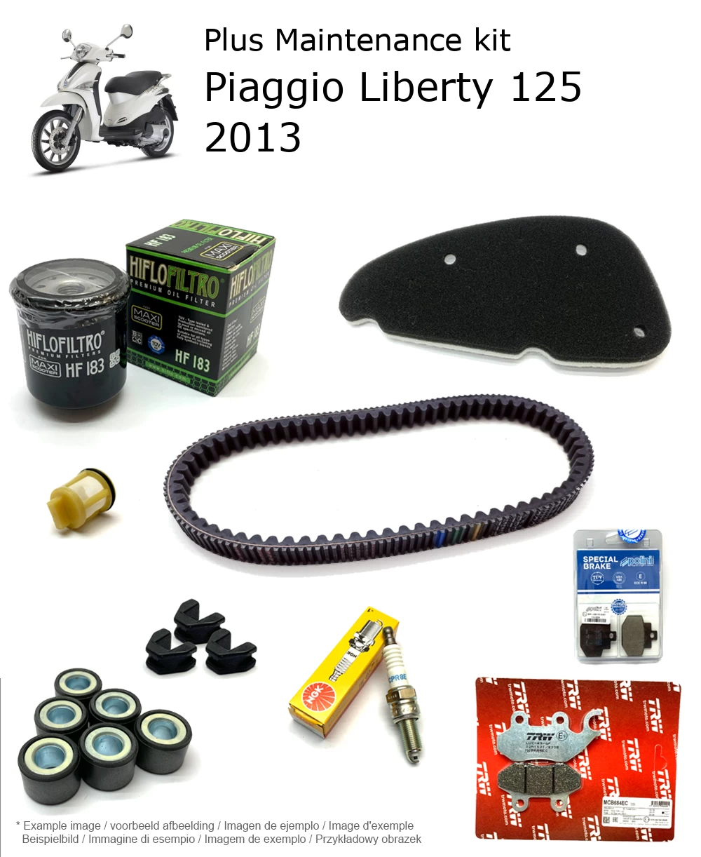 Wartungskit mit Bremsbelägen Piaggio Liberty 125 2013
