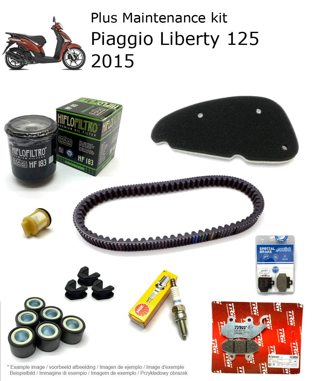 Wartungskit mit Bremsbelägen Piaggio Liberty 125 2015