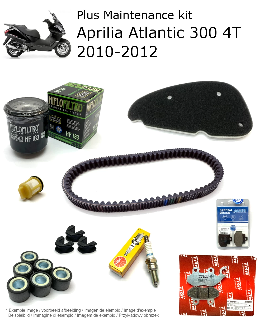 Wartungskit mit Bremsbelägen Aprilia Atlantic 300 4T 2010-2012