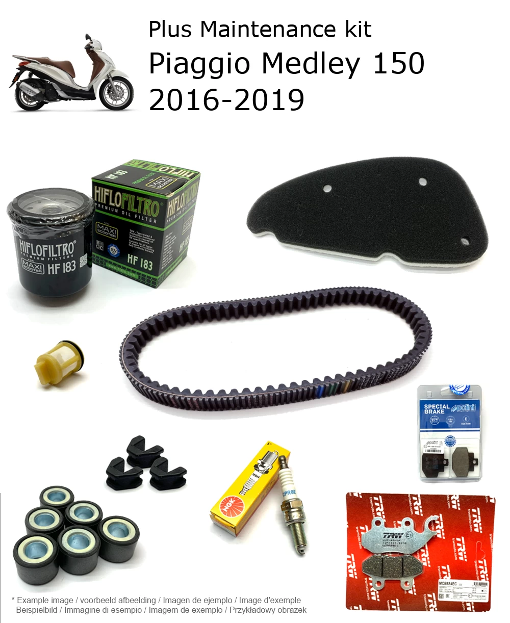 Wartungskit mit Bremsbelägen Piaggio Medley 150 2016-2019