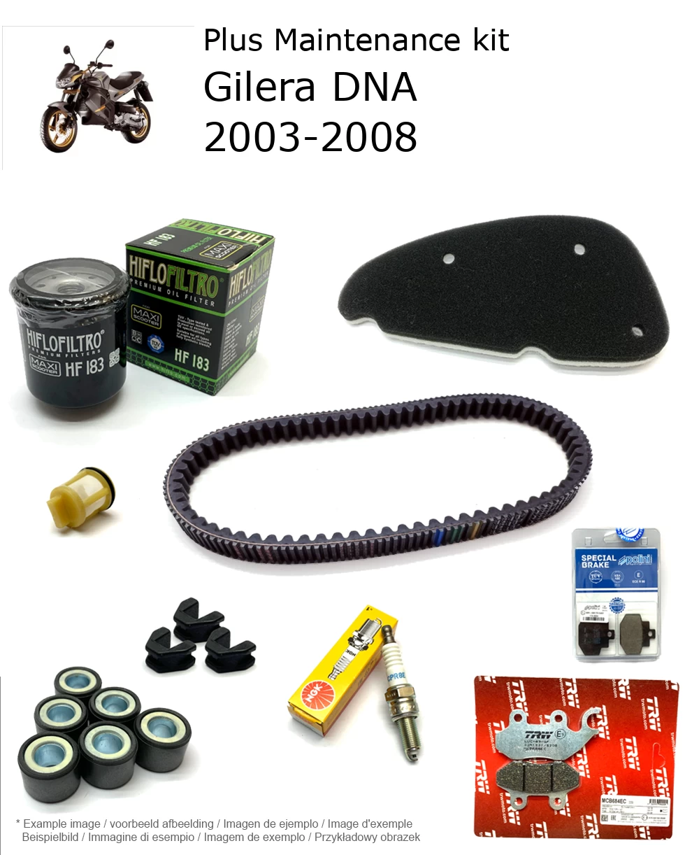 Wartungskit mit Bremsbelägen Gilera DNA 2003-2008