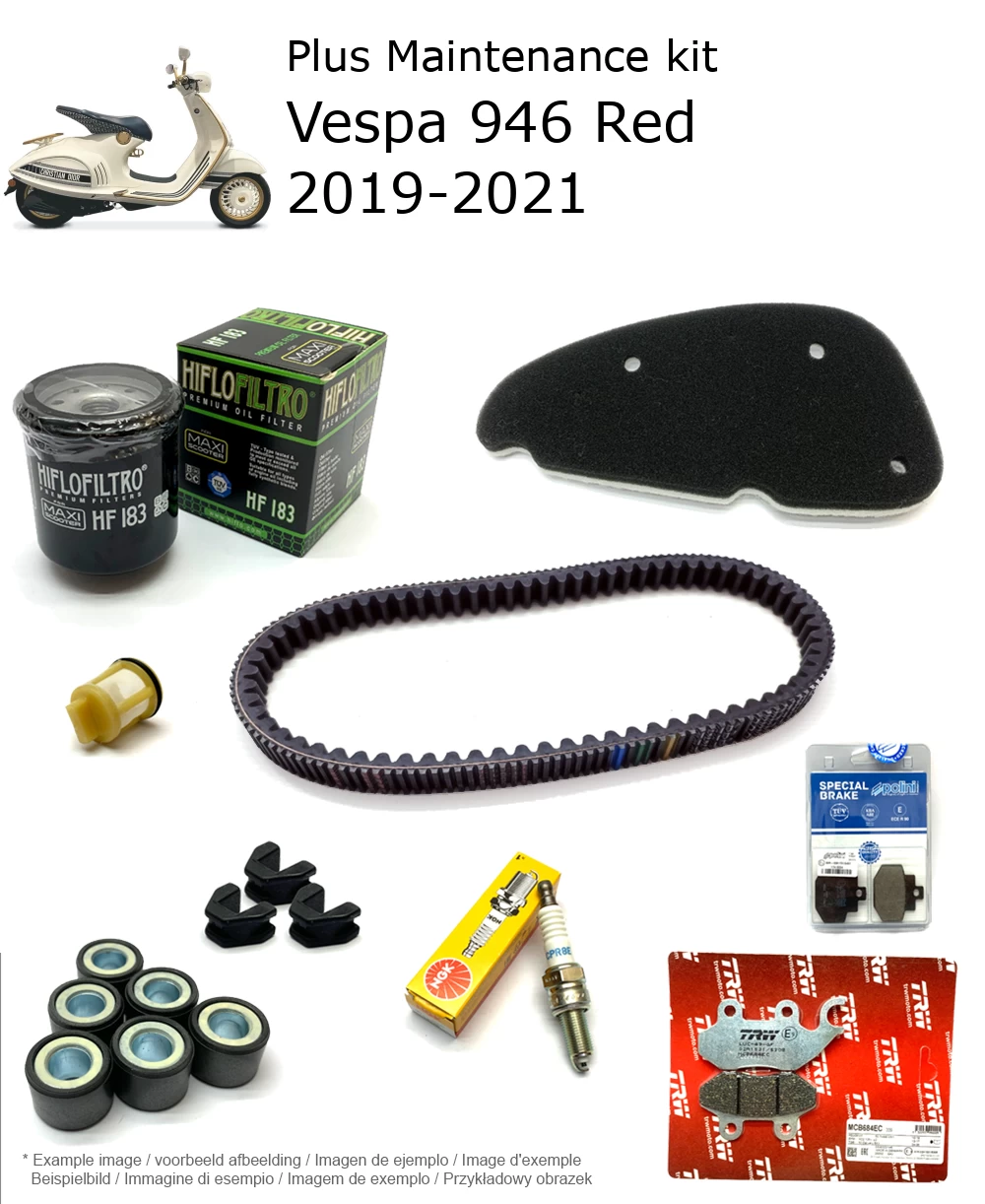 Wartungskit mit Bremsbelägen Vespa 946 Red 2019-2021