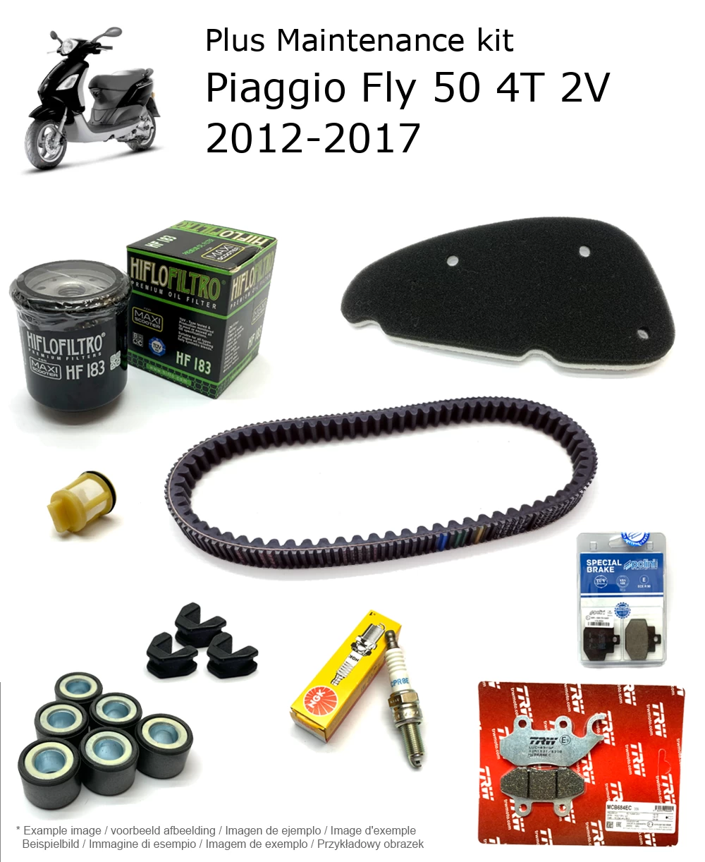 Wartungskit mit Bremsbelägen Piaggio Fly 50 4T 2V 2012-2017