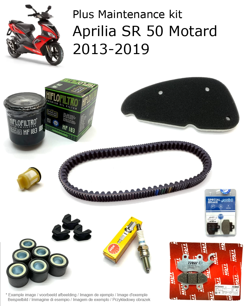 Wartungskit mit Bremsbelägen Aprilia SR 50 Motard 2013-2019