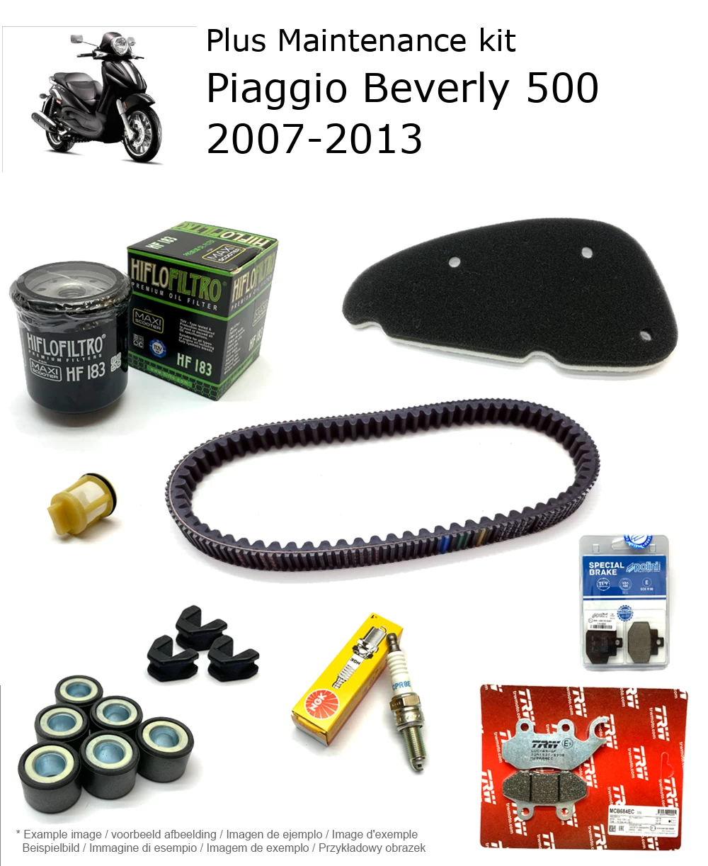 Wartungskit mit Bremsbelägen Piaggio Beverly 500 2007-2013
