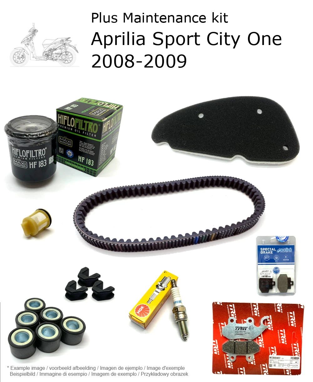 Wartungskit mit Bremsbelägen Aprilia Sport City One 2008-2009