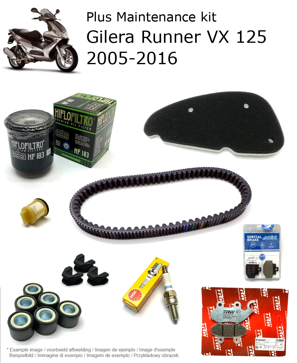 Wartungskit mit Bremsbelägen Gilera Runner VX 125 2005-2016